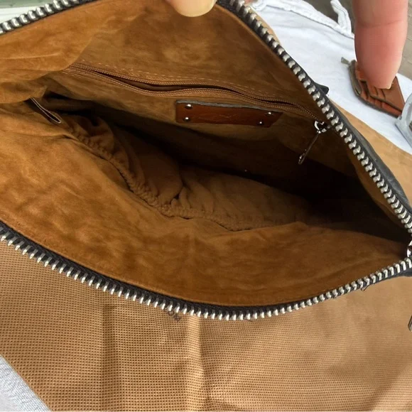 Patricia Nash Black Floral Embossed Wristlet - Picture 4 of 6